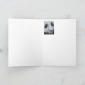 パンダのグリーティングカードの舞 カード (内部)