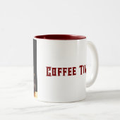 パンダのコーヒーブレイク ツートーンマグカップ (正面右)
