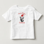 パンダのサンタ帽 – メリー・ベアリー・クリスマス トドラーTシャツ (正面)