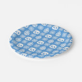 パンダのジャングルのインプレッション – 青 ペーパープレート (アングル)