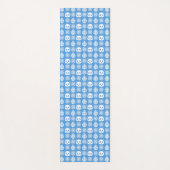 パンダのジャングルのインプレッション – 青 ヨガマット (正面)