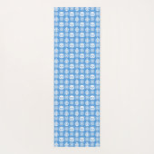 パンダのジャングルのインプレッション – 青 ヨガマット (裏面)