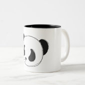 パンダのスケッチのマグ ツートーンマグカップ (正面右)