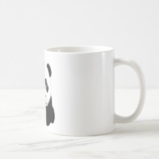 パンダのスケッチ コーヒーマグカップ (右)