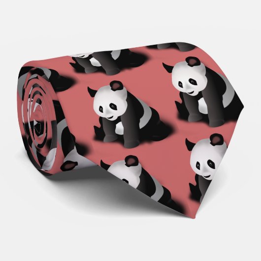 パンダのタイ ネクタイ (ロール)