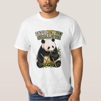 パンダのダイエットに挑戦 パパの日Tシャツ Tシャツ