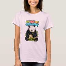 パンダのダイエット・チャレンジTシャツ 女子用