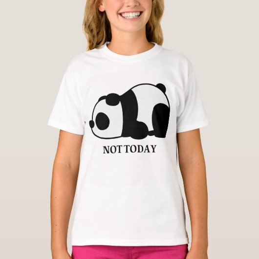 パンダのナマケモノ Tシャツ (正面)