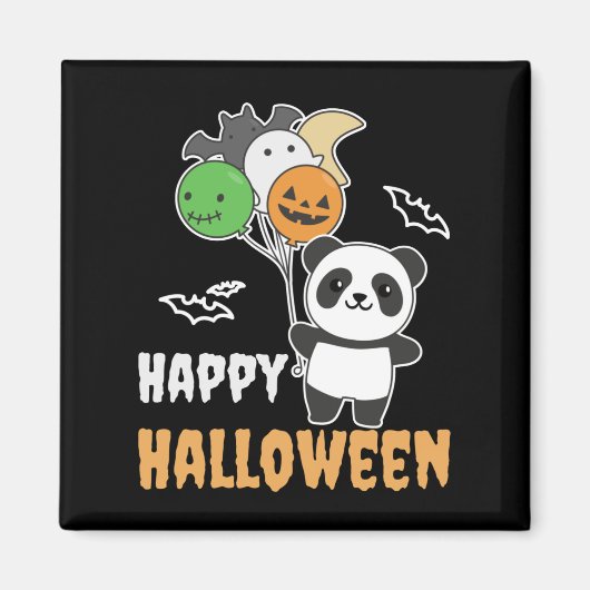 パンダのハロウィン子供へバルーンかわいいパンドラ(PANDA) マグネット (正面)
