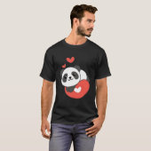 パンダのハートと仲間たち Tシャツ (正面フル)