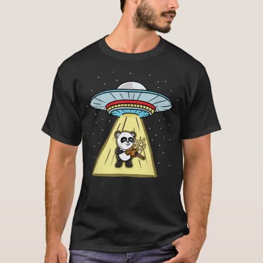 パンダのバイオリン UFO Tシャツ (正面)