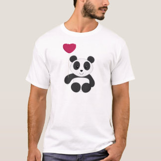 パンダのバレンタイン Tシャツ
