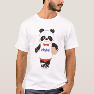 パンダのバレーボール選手 Tシャツ