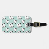 パンダのパターン（の模様が）あるな荷物のラベル ラゲッジタグ (正面横)