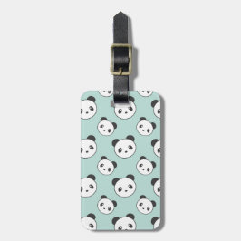 パンダのパターン(の模様が)あるな荷物のラベル ラゲッジタグ