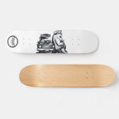 パンダのパトロールオフィサーがパトカー昼寝 スケートボード (横)