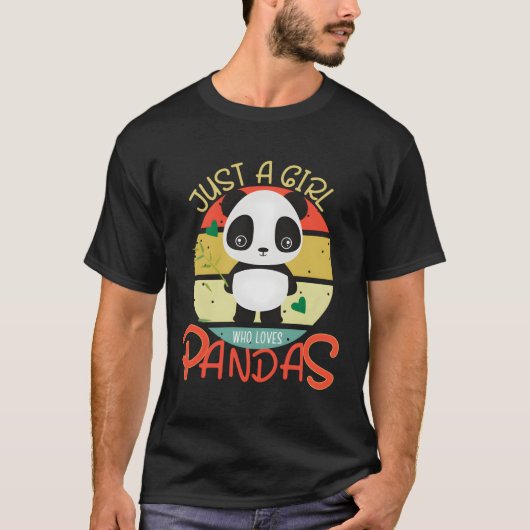パンダのパンダを愛する人 Tシャツ (正面)