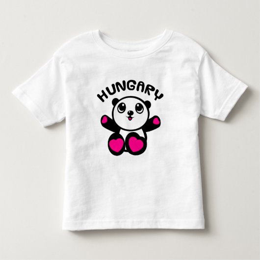 パンダのパンダハンガリー トドラーTシャツ (正面)