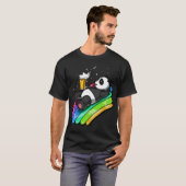 パンダのビールパーティー Tシャツ (正面フル)