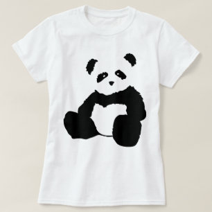 パンダのプラシ天 Tシャツ