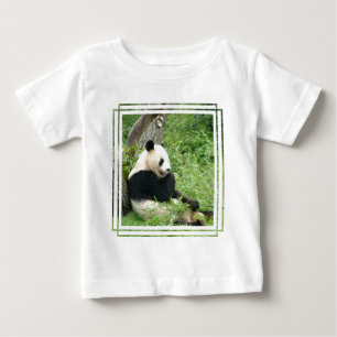 パンダのベビーのTシャツ ベビーTシャツ