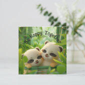 パンダのペア 招待状 (スタンド正面)