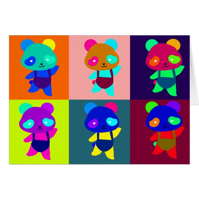 パンダのマリリンのポップアート (正面横)