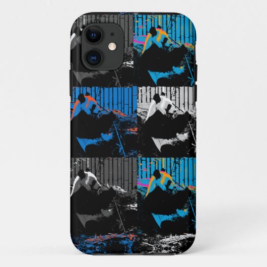 パンダのマルチパネルモダンアートデザイン Case-Mate iPhoneケース (裏面)