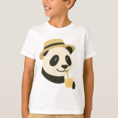 パンダのレモネードTシャツ 男の子 Tシャツ (正面)