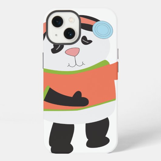 パンダのロック iPhoneケース (裏面)