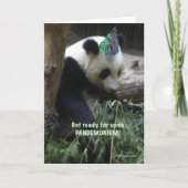 パンダの修羅場の誕生日のパーティの招待状! 招待状 (正面)