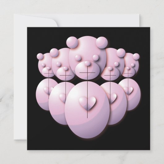 パンダの力 招待状 (正面)