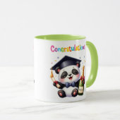 パンダの卒業祝い マグカップ (正面右)
