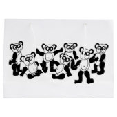 パンダの友人のギフトバッグ ラージペーパーバッグ (裏面)