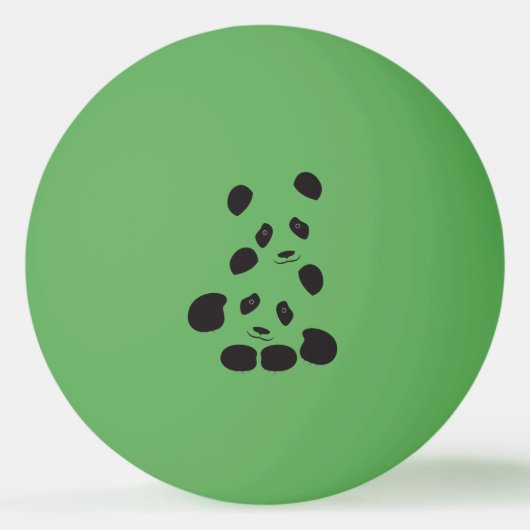 パンダの友情 卓球ボール (正面)