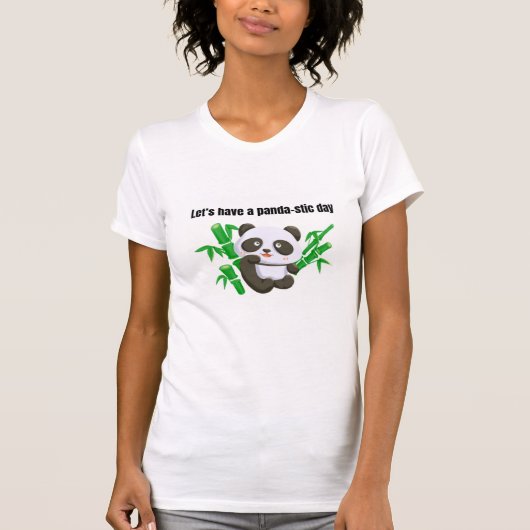 パンダの可愛いTシャツ Tシャツ (正面)