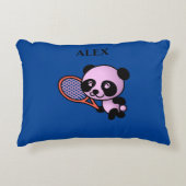 パンダの名パーソナライズされた前装飾用クッション。 アクセントクッション (正面)