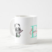 パンダの名入れマグ コーヒーマグカップ (正面左)