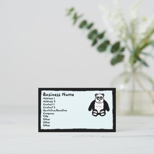 パンダの名刺 名刺 (スタンド正面)