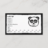 パンダの名刺 名刺 (正面)
