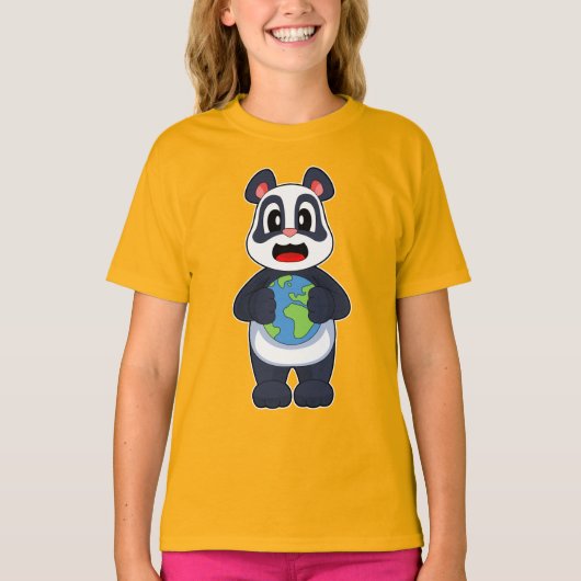 パンダの地球 Tシャツ (正面)