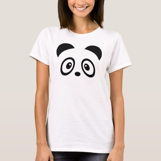 パンダの女性のTシャツ Tシャツ (正面)