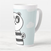パンダの子供 カフェラテマグ (右アングル)