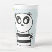 パンダの子供 カフェラテマグ (正面)