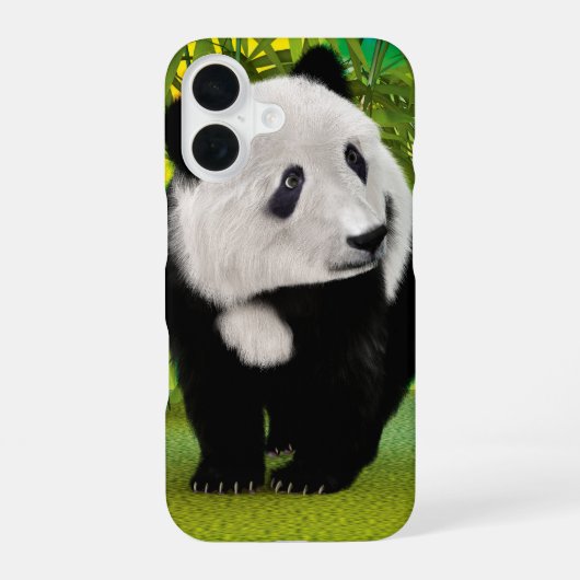 パンダの子熊 iPhone 16ケース (裏面)