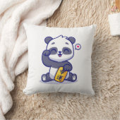 パンダの幸せ クッション (ブランケット)