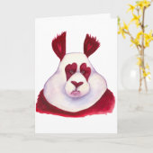 パンダの愛！ カード (黄色い花)