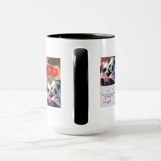 パンダの愛 マグカップ (ハンドル)