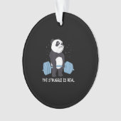 パンダの戦い実在はベアーデッドリフトおもしろいジムだ。 オーナメント (正面)