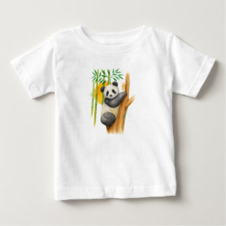 パンダの抱擁 ベビーTシャツ
